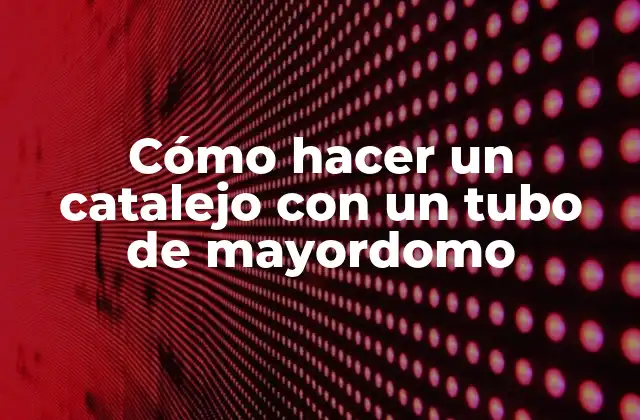 Cómo Hacer un Catalejo con un Tubo de Mayordomo