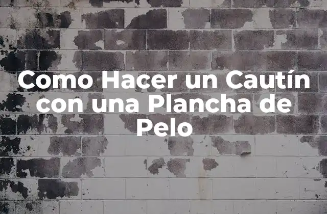 Como Hacer un Cautín con una Plancha de Pelo