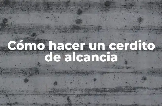 Cómo Hacer un Cerdito de Alcancia
