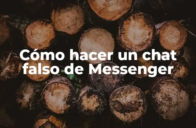 Cómo Hacer un Chat Falso de Messenger 2 Cómo hacer un chat falso de Messenger