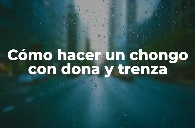 Cómo Hacer un Chongo con Dona y Trenza