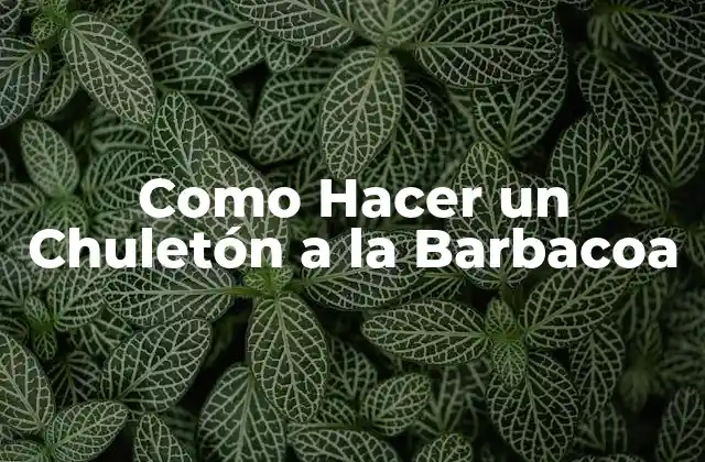 Qué es un Chuletón a la Barbacoa y Cómo se Usa