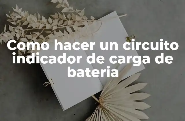 Circuito indicador de carga de bateria
