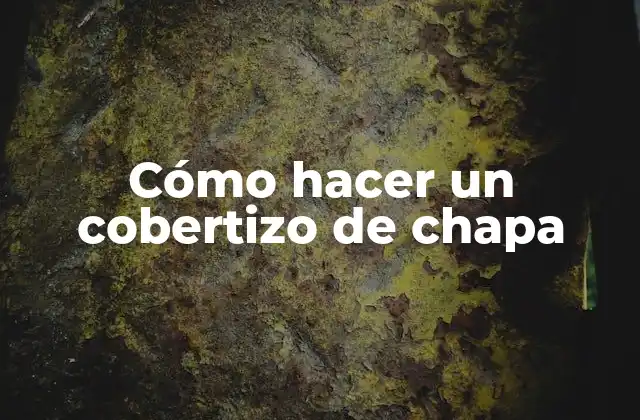 Cómo Hacer un Cobertizo de Chapa