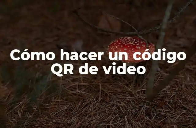 Cómo Hacer un Código Qr de Video 2 ¿Qué es un código QR de video?