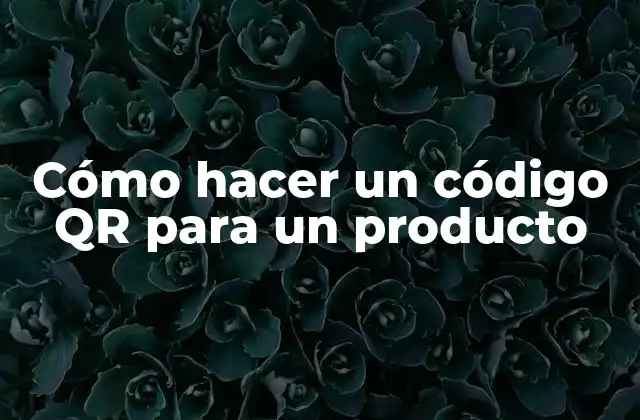 Cómo Hacer un Código Qr para un Producto