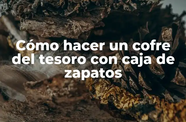 Cómo Hacer un Cofre Del Tesoro con Caja de Zapatos