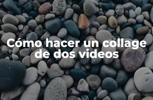 Cómo Hacer un Collage de Dos Videos