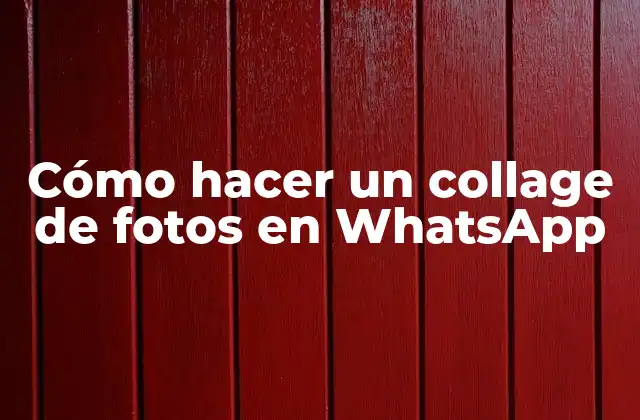 Cómo Hacer un Collage de Fotos en Whatsapp