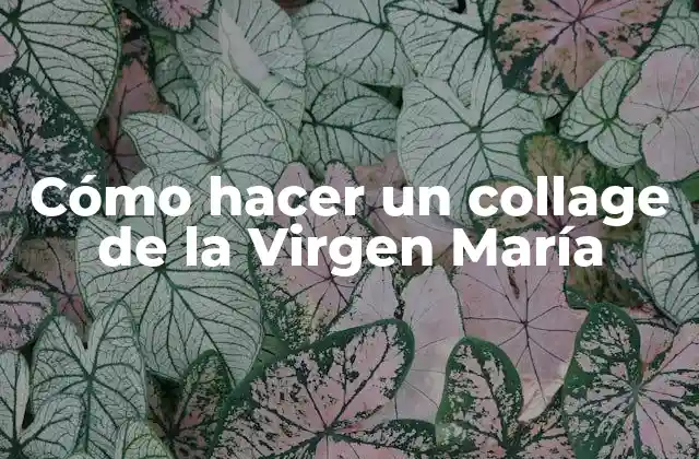 Cómo Hacer un Collage de la Virgen María