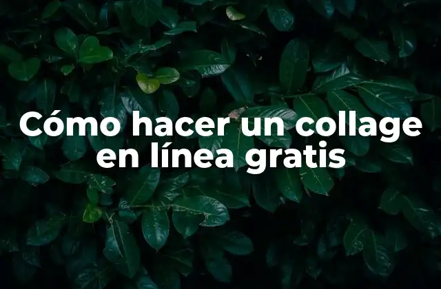 Cómo Hacer un Collage en Línea Gratis