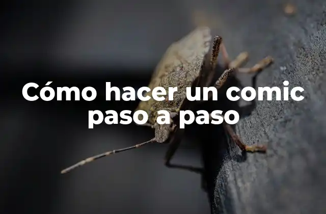 Cómo Hacer un Comic Paso a Paso
