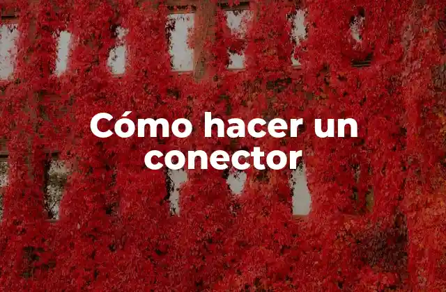 Cómo Hacer un Conector