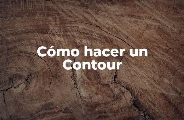 ¿Qué es el Contour y para qué sirve?