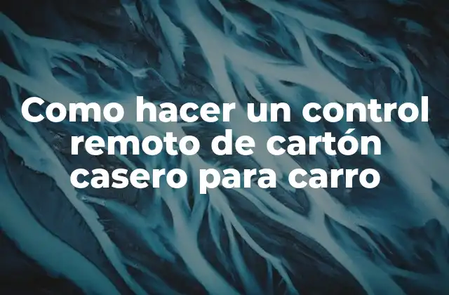 Como Hacer un Control Remoto de Cartón Casero para Carro