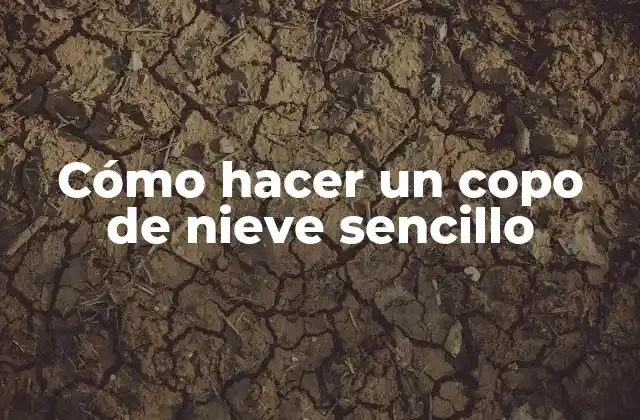 Cómo Hacer un Copo de Nieve Sencillo