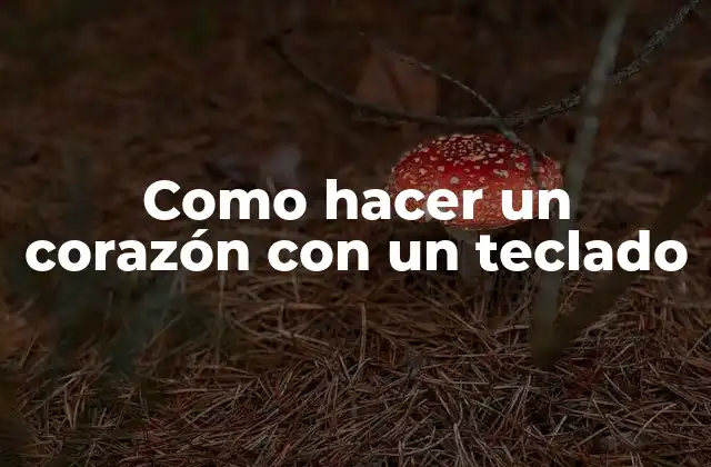 ¿Qué es un corazón con un teclado?