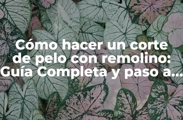 Cómo Hacer un Corte de Pelo con Remolino: Guía Completa y Paso a Paso