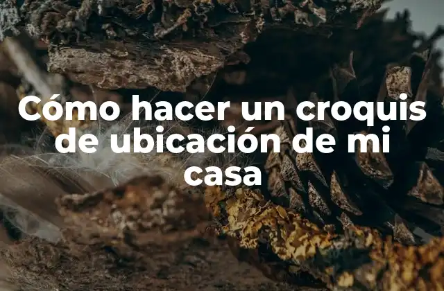 Cómo Hacer un Croquis de Ubicación de Mi Casa