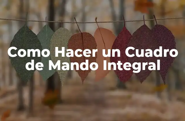 Cuadro de Mando Integral