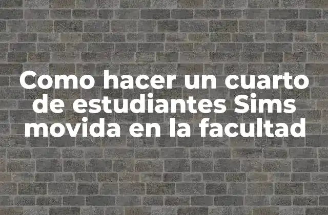 Como Hacer un Cuarto de Estudiantes Sims Movida en la Facultad 2 Cuarto de estudiantes Sims movida en la facultad