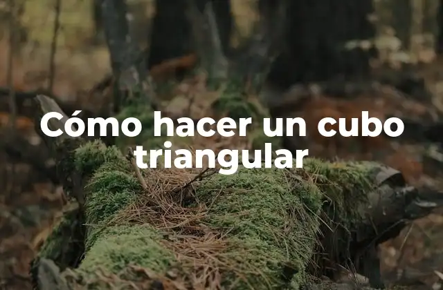 Cómo Hacer un Cubo Triangular