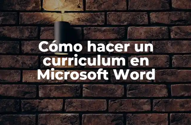 Cómo Hacer un Curriculum en Microsoft Word 2 ¿Qué es un currículum y para qué sirve?