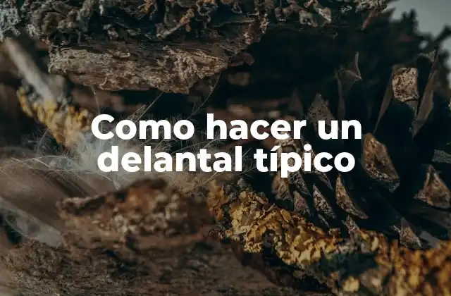 Como Hacer un Delantal Típico