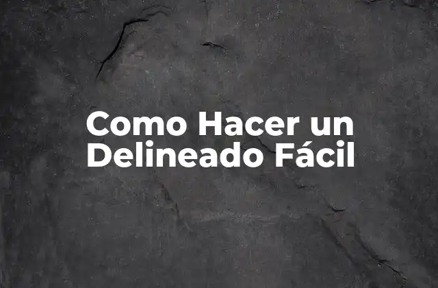 ¿Qué es un Delineado Fácil?