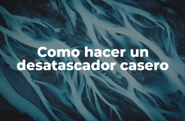 Como Hacer un Desatascador Casero