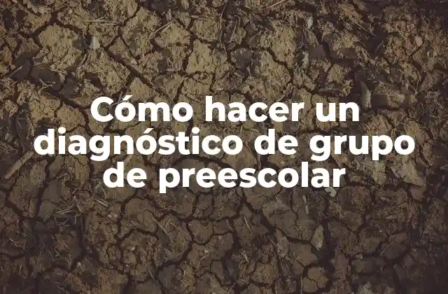 Cómo Hacer un Diagnóstico de Grupo de Preescolar