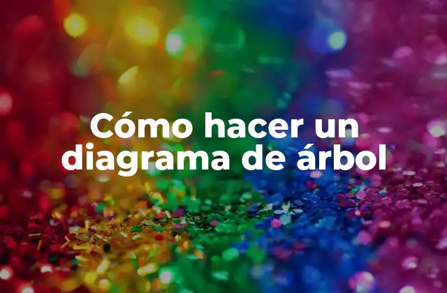 Cómo Hacer un Diagrama de Árbol