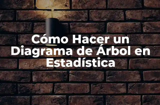 Cómo Hacer un Diagrama de Árbol en Estadística