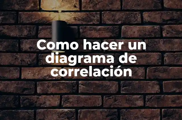 Como Hacer un Diagrama de Correlación