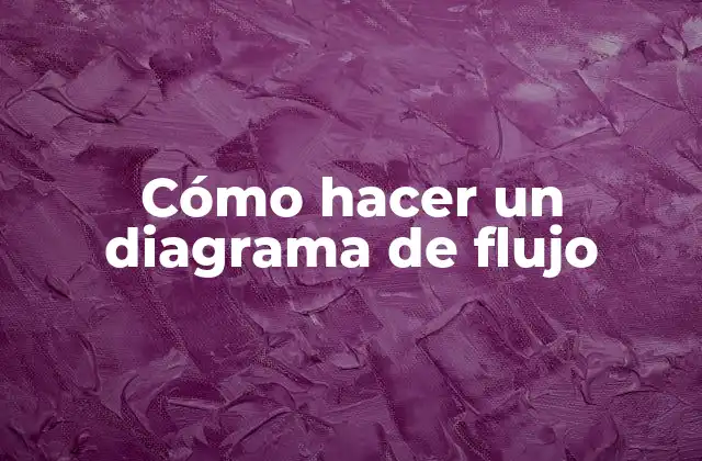 Cómo Hacer un Diagrama de Flujo