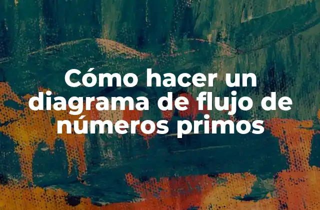 Cómo Hacer un Diagrama de Flujo de Números Primos 2 ¿Qué es un diagrama de flujo de números primos?