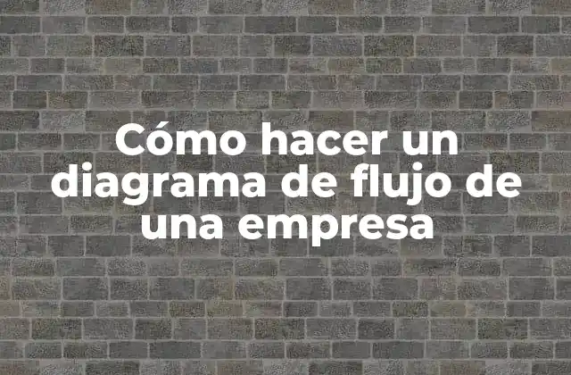 Cómo Hacer un Diagrama de Flujo de una Empresa