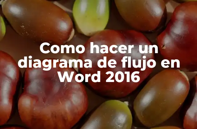Como Hacer un Diagrama de Flujo en Word 2016