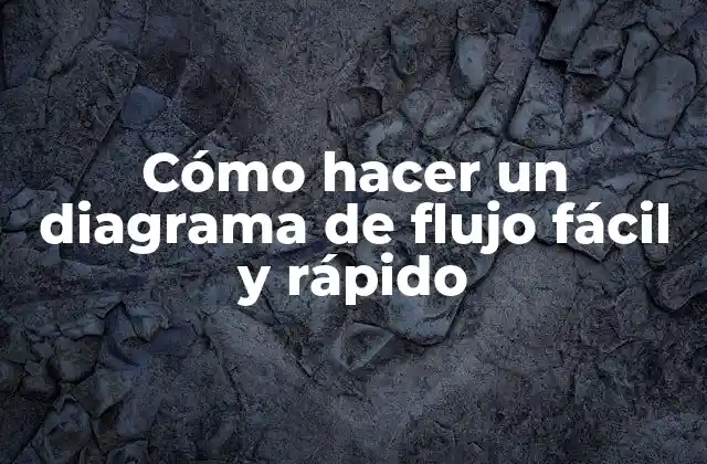 Cómo Hacer un Diagrama de Flujo Fácil y Rápido