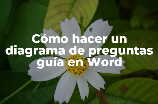 Cómo Hacer un Diagrama de Preguntas Guía en Word