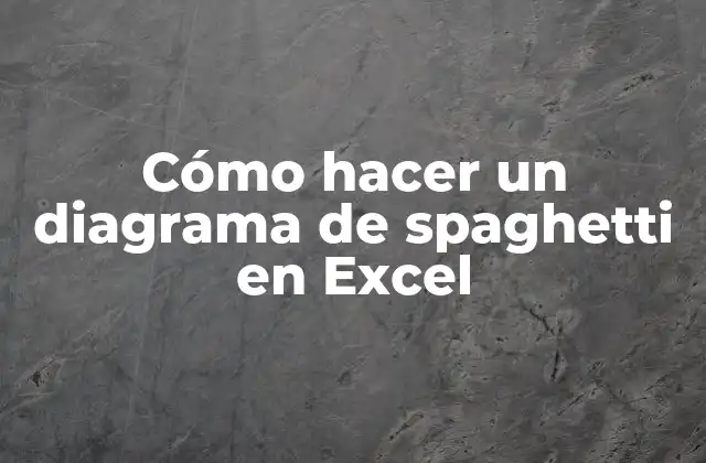 Cómo Hacer un Diagrama de Spaghetti en Excel 2 ¿Qué es un diagrama de spaghetti en Excel?