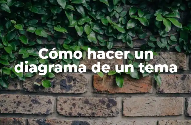 Cómo Hacer un Diagrama de un Tema