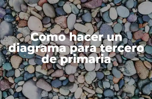 Como Hacer un Diagrama para Tercero de Primaria 2 ¿Qué es un diagrama?
