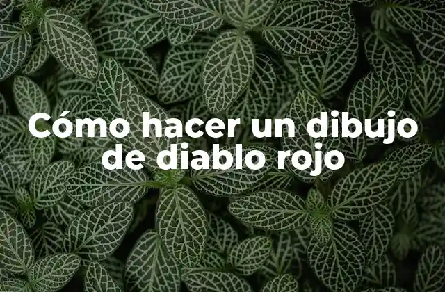 Cómo Hacer un Dibujo de Diablo Rojo