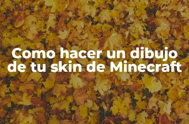 Como Hacer un Dibujo de Tu Skin de Minecraft