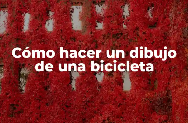 Cómo Hacer un Dibujo de una Bicicleta