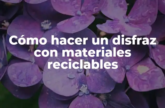 Cómo Hacer un Disfraz con Materiales Reciclables 2 Cómo hacer un disfraz con materiales reciclables