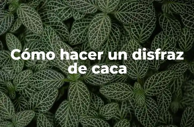 Cómo hacer un disfraz de caca