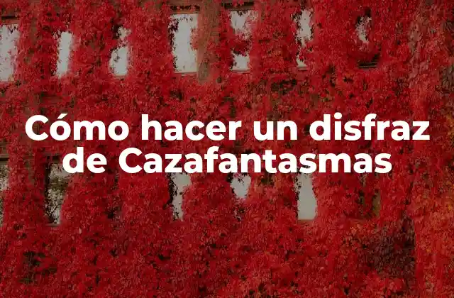 Cómo Hacer un Disfraz de Cazafantasmas 2 ¿Qué es un disfraz de Cazafantasmas?