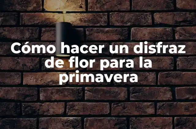 Cómo Hacer un Disfraz de Flor para la Primavera 2 Cómo hacer un disfraz de flor para la primavera